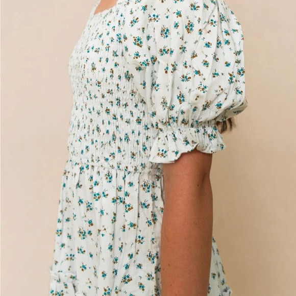 Ivy City Co Short Madeline Dress Blue - Picture 3 of 7